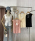 MATINEE Sleeveless Round Frill Neck Tops